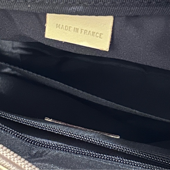 Givenchy EUC Authentic Pink Beige Diamond Pattern Canvas Leather Trim Handbag - Picture 5 of 16